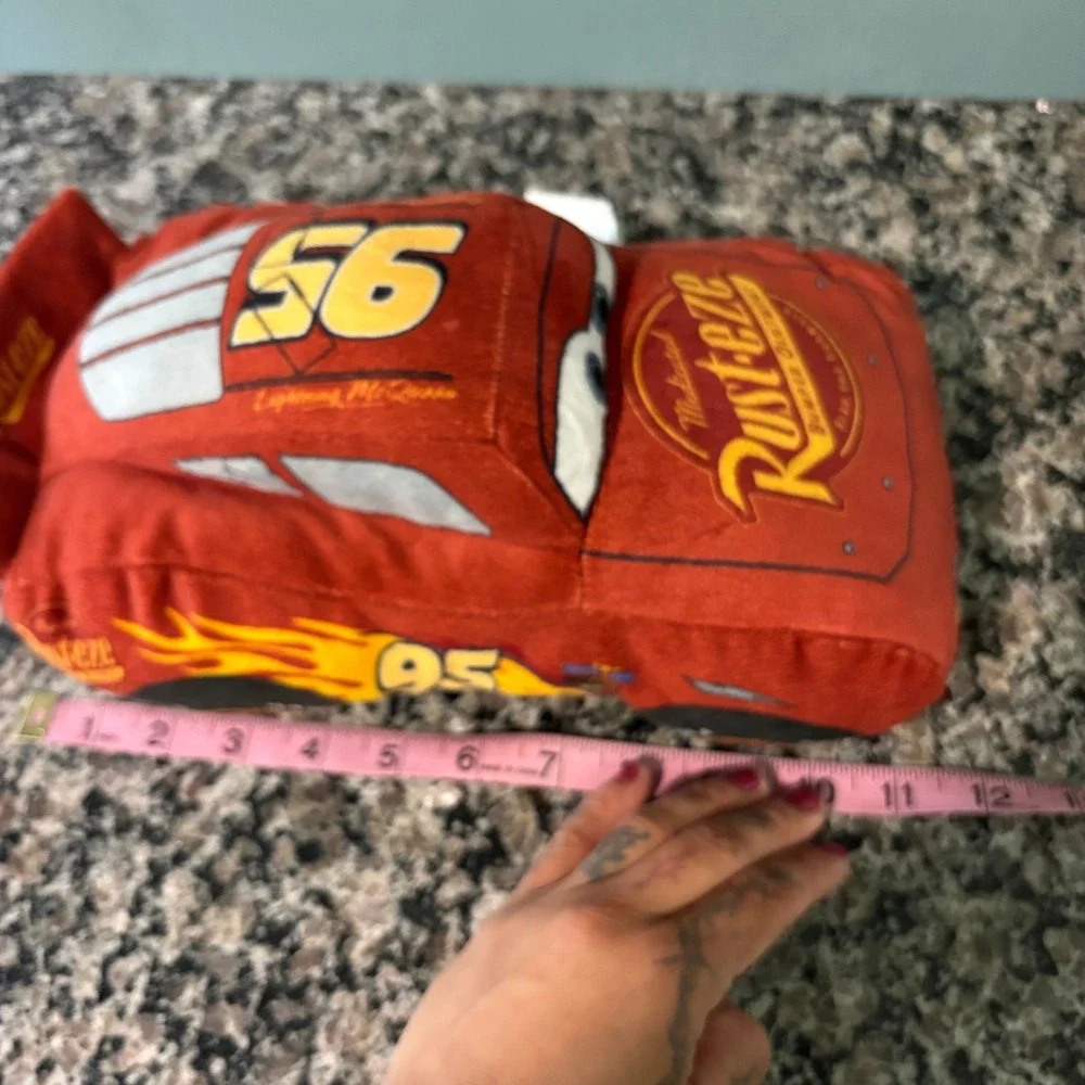Cars Lightning McQueen Plush Pillow Buddy Red Race Car 95 Jay Franco
